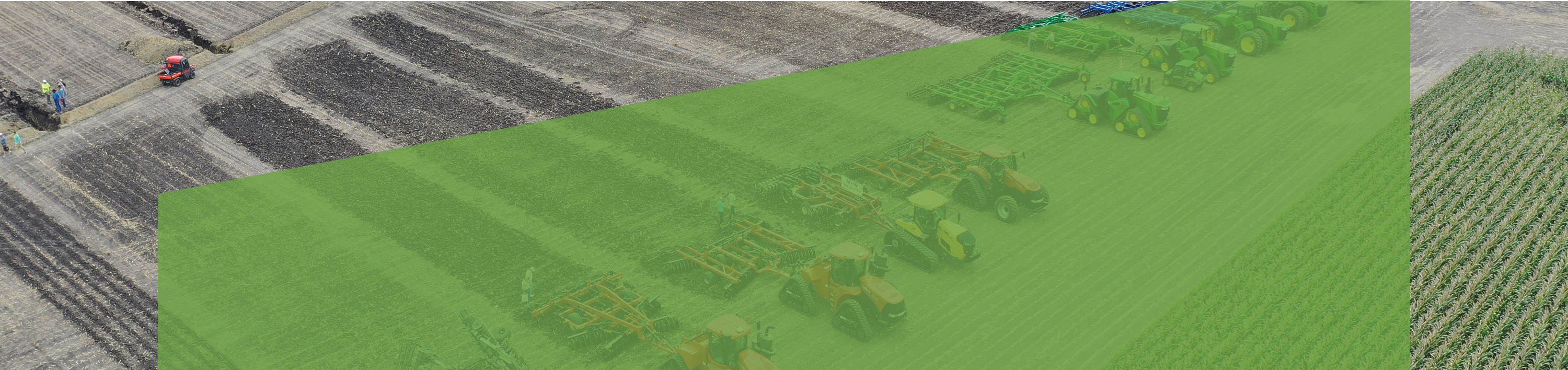 Aerial shot at the Farm Progress Show