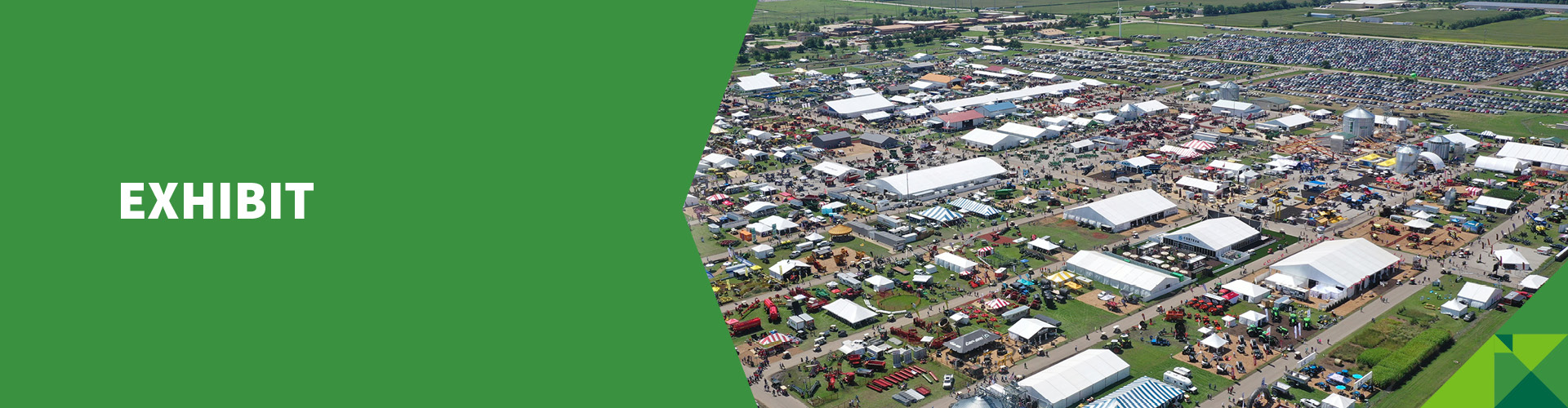 Exhibitors at the Farm Progress Show